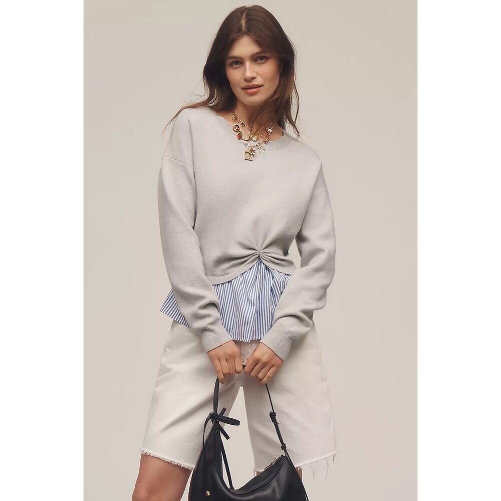Anthropologie Gemini Twofer Pull-over Sweater